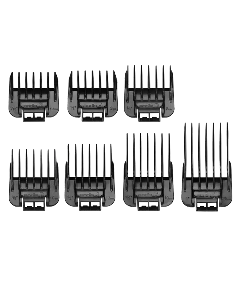 Andis Master Snap-On Blade Attachment Comb Set 7-Piece ML