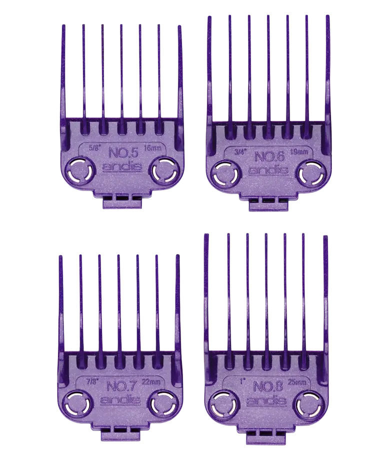 Andis Master Dual Magnet Large Clipper Comb Set 4-Piece 5/8in-1in