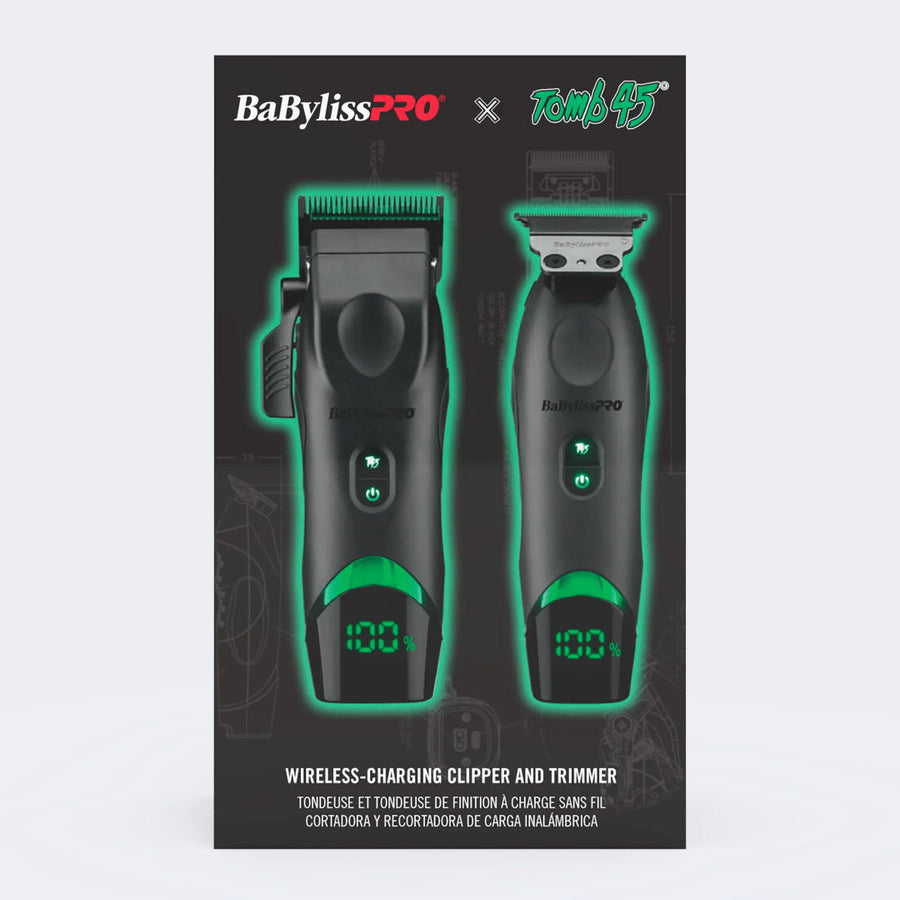 BaBylissPRO x Tomb45 Wireless-Charging Clipper and Trimmer Set