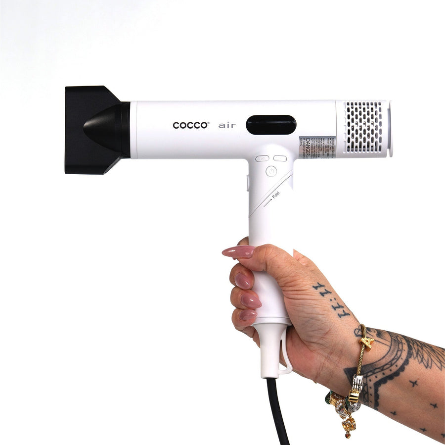 Cocco Air Ionic Professional Hair Dryer Lightweight White